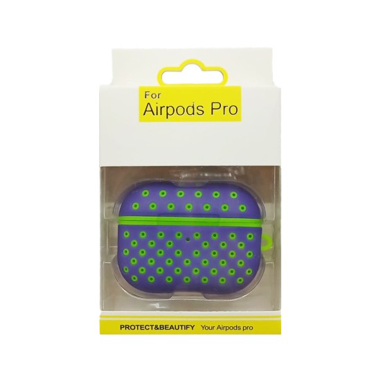 FASHION DESIGN CASE FOR APPLE AIRPODS PRO PURPLE GREEN